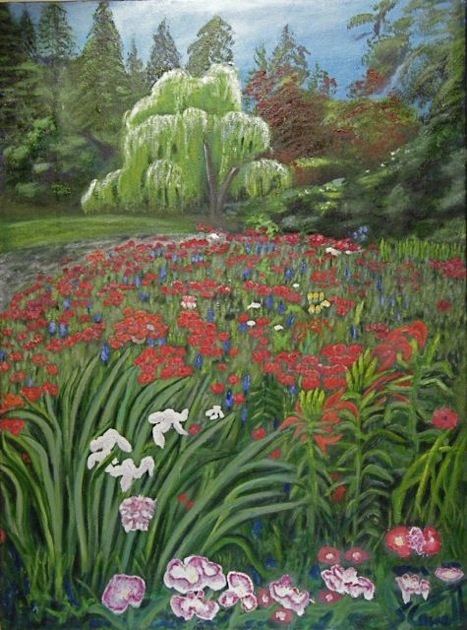 Deep Cove Garden Painting